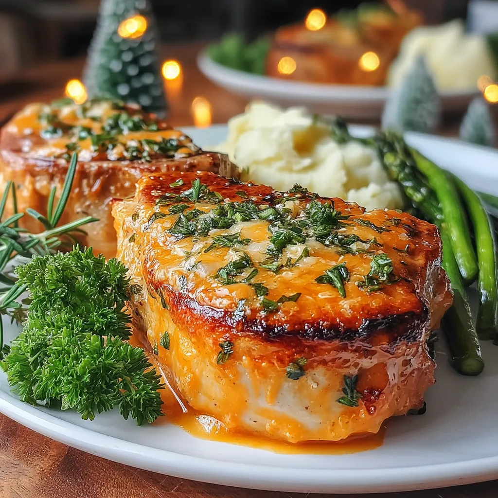 Festive Herb-Crusted Air Fryer Pork Chops make for a perfect centerpiece during holiday gatherings, combining flavor and elegance in every bite. These pork chops are not only delicious but also embody the spirit of celebration, making them an ideal dish for family dinners and festive occasions.
