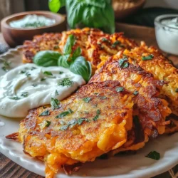 Savory sweet potato rosti is a versatile dish that can serve as an appetizer, side, or even a light main course. This delightful recipe showcases the natural sweetness of sweet potatoes, enhanced by the aromatic touch of fresh basil, creating a harmonious blend of flavors and textures. Whether you're planning a family dinner or a special occasion, this dish promises to impress.
